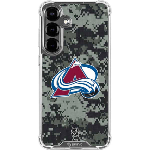 NHL Colorado Avalanche Camo Galaxy S26 Clear Case