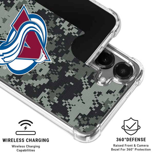 NHL Colorado Avalanche Camo Galaxy S26 Clear Case
