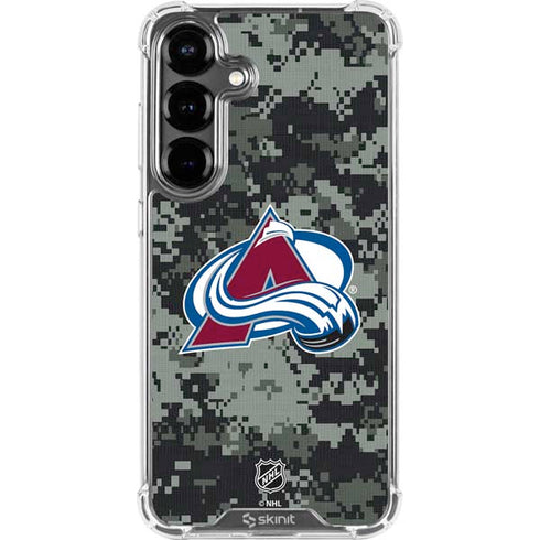 NHL Colorado Avalanche Camo Galaxy S26 Plus Clear Case