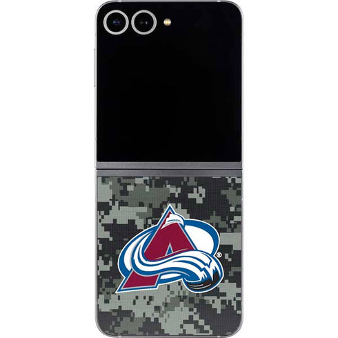 NHL Colorado Avalanche Camo Galaxy Z Flip6 Skin