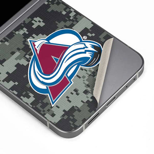 NHL Colorado Avalanche Camo Galaxy Z Flip6 Skin