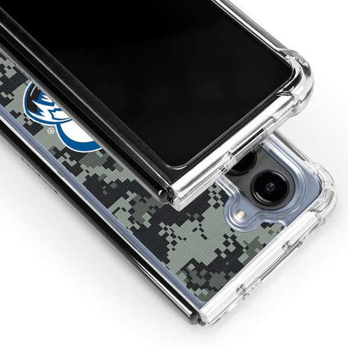 NHL Colorado Avalanche Camo Galaxy Z Fold5 5G Clear Case