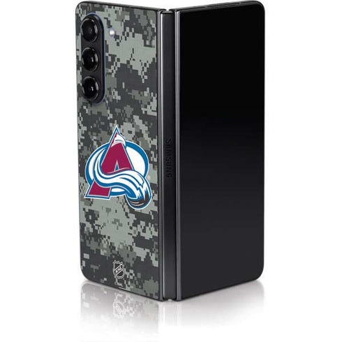 NHL Colorado Avalanche Camo Galaxy Z Fold5 5G Skin