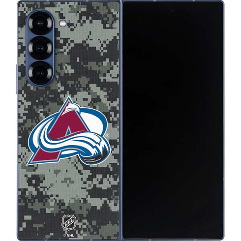 NHL Colorado Avalanche Camo Galaxy Z Fold6 Skin