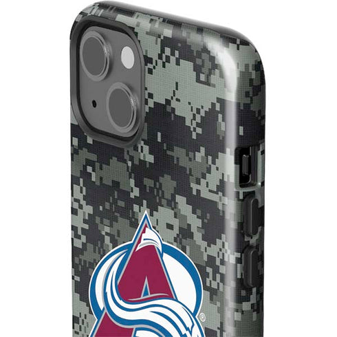 NHL Colorado Avalanche Camo iPhone 15 Impact Case