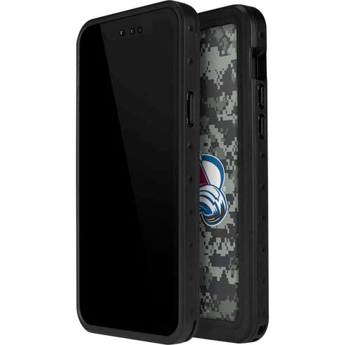 NHL Colorado Avalanche Camo iPhone 15 Plus Waterproof Case