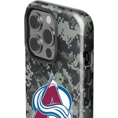 NHL Colorado Avalanche Camo iPhone 15 Pro Impact Case