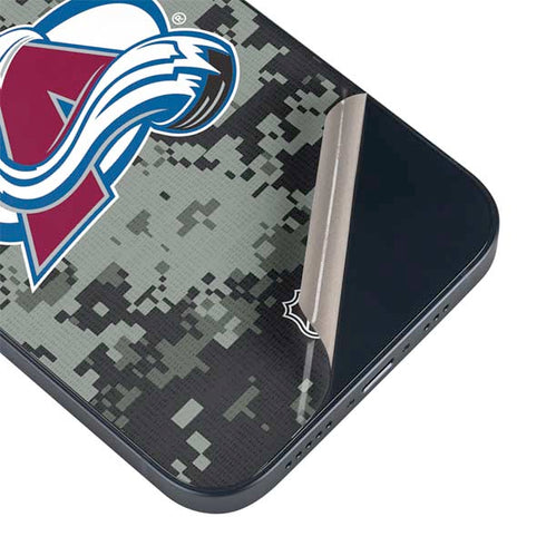 NHL Colorado Avalanche Camo iPhone 15 Skin