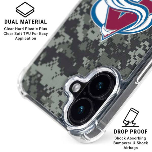 NHL Colorado Avalanche Camo iPhone 16 MagSafe Case