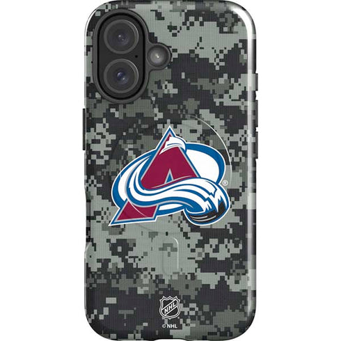 NHL Colorado Avalanche Camo iPhone 16 Magsafe Impact Case