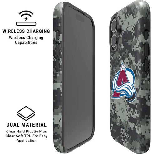 NHL Colorado Avalanche Camo iPhone 16 Plus Magsafe Impact Case