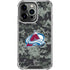 NHL Colorado Avalanche Camo iPhone 16 Pro Clear Case