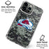 NHL Colorado Avalanche Camo iPhone 16 Pro Clear Case
