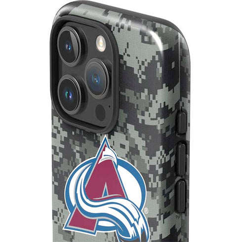 NHL Colorado Avalanche Camo iPhone 16 Pro Impact Case