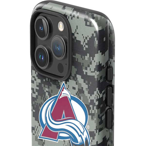 NHL Colorado Avalanche Camo iPhone 16 Pro Max Impact Case