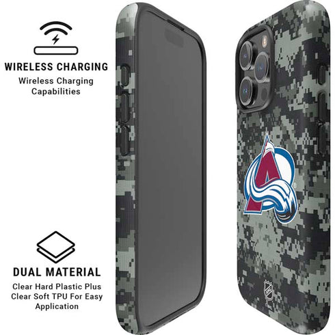 NHL Colorado Avalanche Camo iPhone 16 Pro Max Magsafe Impact Case