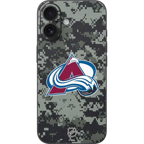 NHL Colorado Avalanche Camo iPhone 16 Skin
