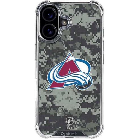 NHL Colorado Avalanche Camo iPhone 17 Clear Case