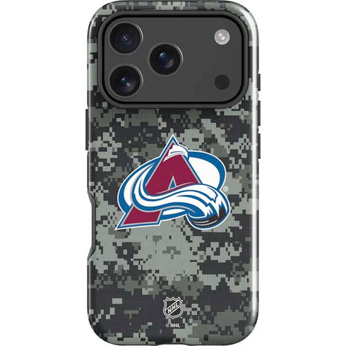 NHL Colorado Avalanche Camo iPhone 18 Pro Impact Case