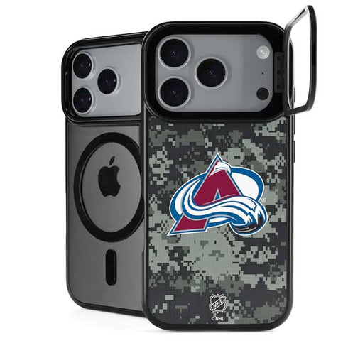 NHL Colorado Avalanche Camo iPhone 18 Pro Max Kickstand Case