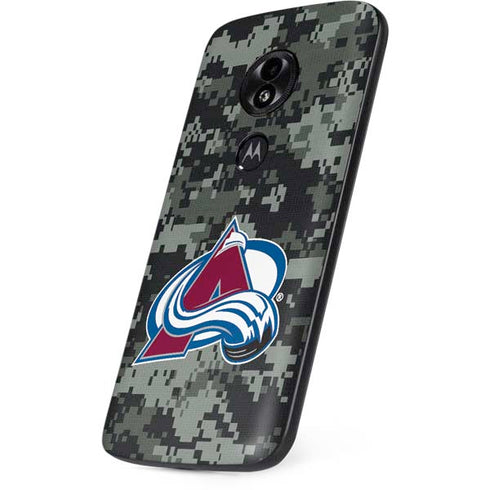 NHL Colorado Avalanche Camo Moto E5 Play Skin