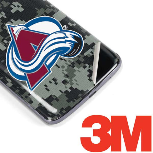 NHL Colorado Avalanche Camo Moto E5 Plus Skin