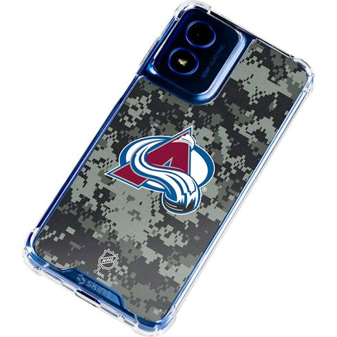 NHL Colorado Avalanche Camo Moto G 5G (2024) Clear Case