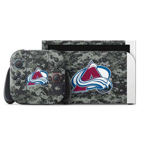 NHL Colorado Avalanche Camo Nintendo Skins