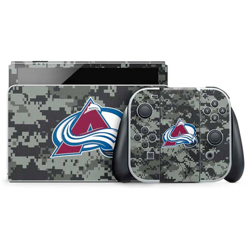 NHL Colorado Avalanche Camo Nintendo Skins