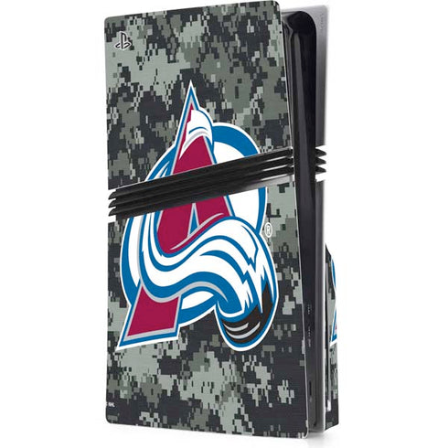 NHL Colorado Avalanche Camo PS5 Pro Disk Console Skin