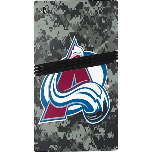 NHL Colorado Avalanche Camo PS5 Pro Disk Console Skin