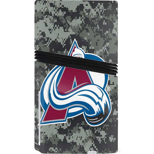 NHL Colorado Avalanche Camo PS5 Pro Disk Console Skin