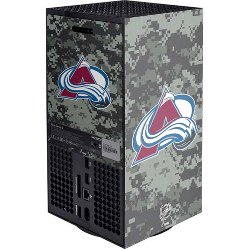 NHL Colorado Avalanche Camo XBox Series X Digital Edition Console Skin