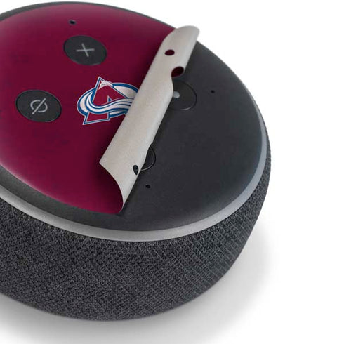 NHL Colorado Avalanche Distressed Amazon Echo Dot Skin