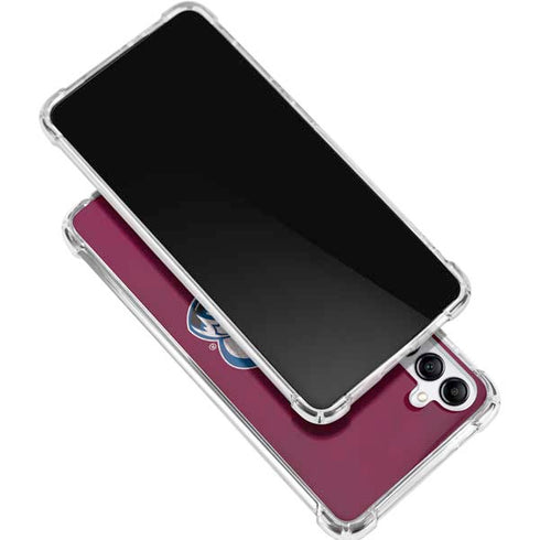 NHL Colorado Avalanche Distressed Galaxy A16 5G Clear Case