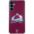 NHL Colorado Avalanche Distressed Galaxy A35 5G Clear Case