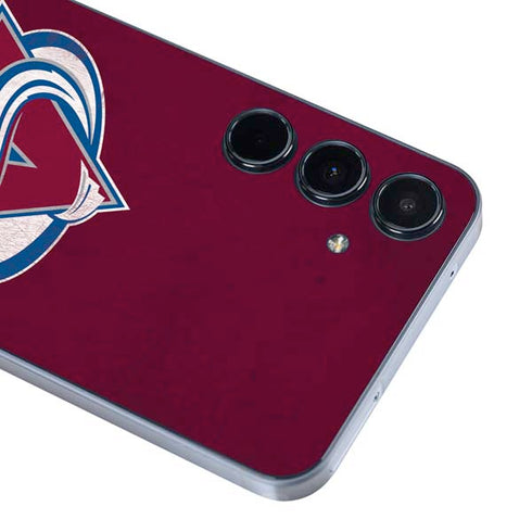 NHL Colorado Avalanche Distressed Galaxy A35 5G Skin