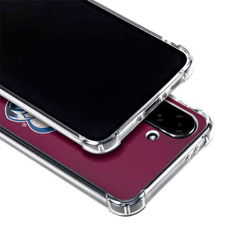 NHL Colorado Avalanche Distressed Galaxy A36 5G Clear Case