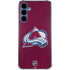 NHL Colorado Avalanche Distressed Galaxy A55 5G Clear Case