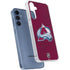 NHL Colorado Avalanche Distressed Galaxy A55 5G Clear Case