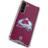 NHL Colorado Avalanche Distressed Galaxy S24 FE Clear Case