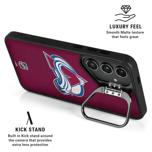 NHL Colorado Avalanche Distressed Galaxy S25 Kickstand Case