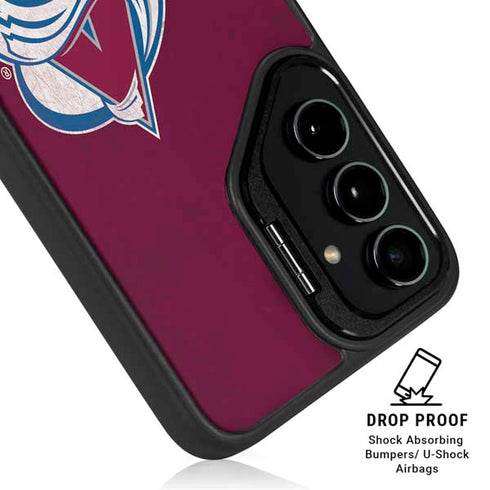 NHL Colorado Avalanche Distressed Galaxy S25 Kickstand Case