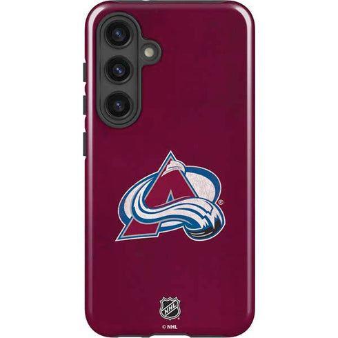 NHL Colorado Avalanche Distressed Galaxy S25 Plus Impact Case