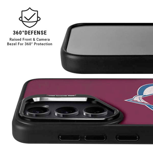 NHL Colorado Avalanche Distressed Galaxy S25 Plus Kickstand Case