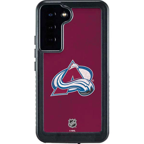NHL Colorado Avalanche Distressed Galaxy S24 Plus Waterproof Case