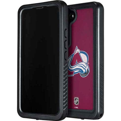 NHL Colorado Avalanche Distressed Galaxy S24 Plus Waterproof Case