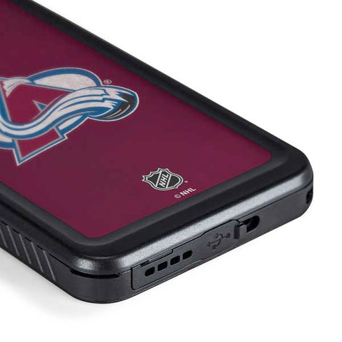 NHL Colorado Avalanche Distressed Galaxy S24 Plus Waterproof Case