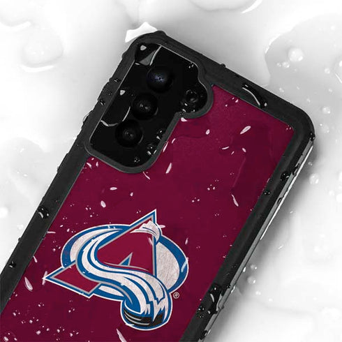 NHL Colorado Avalanche Distressed Galaxy S24 Plus Waterproof Case