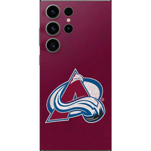 NHL Colorado Avalanche Distressed Galaxy S24 Ultra Skin